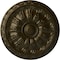 Ekena Millwork Kirke Ceiling Medallion (Fits Canopies up to 3 3/4"), Hand-Painted Green Gold, 15 3/4"OD x 5/8"P CM16KIGGS - alternate 1